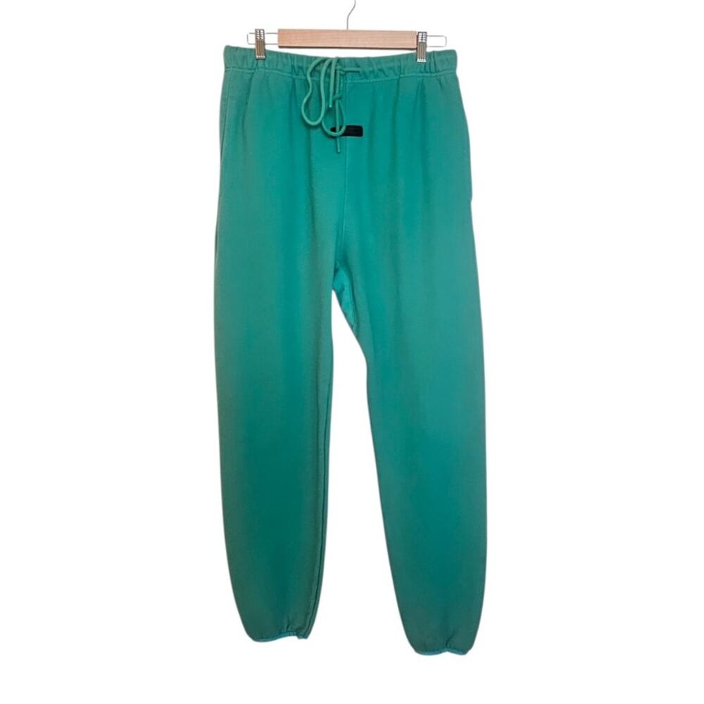 Fear of God ESSENTIALS Teal Cotton Jogger Sweatpants Size XL